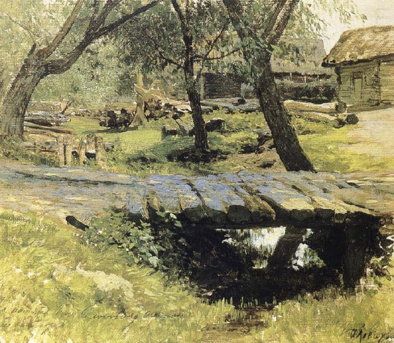 Isaac Levitan Small Beucke in the village Sawwinskaja Sloboda oil painting picture